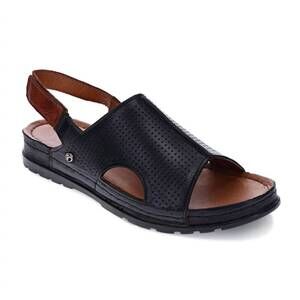 NEW REVERE women's tivoli sandals in black/tan